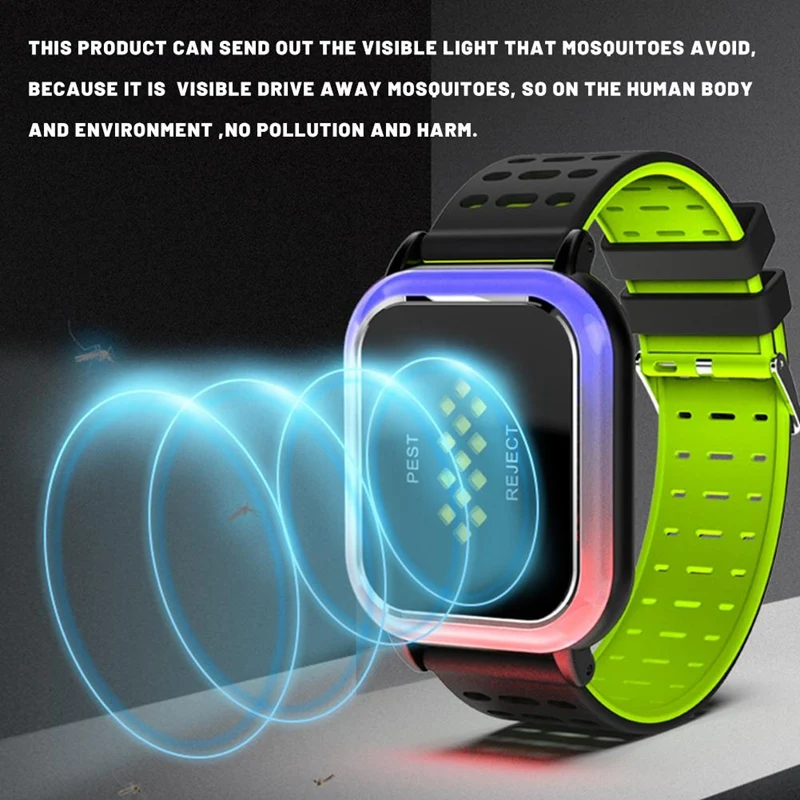 

2 in 1 Ultrasonic Mosquito Repellent Bracelet Insect-Repelling Light Portable Electronic Mosquito Repeller