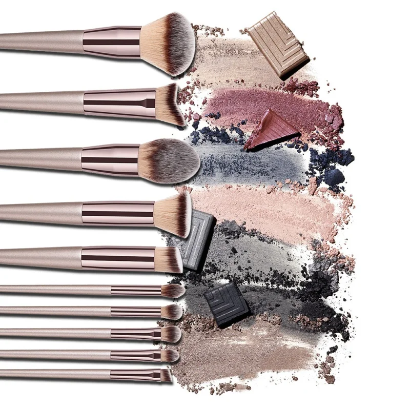 1 шт. многофункциональные кисти для макияжа цвета шампанского Золотые теней