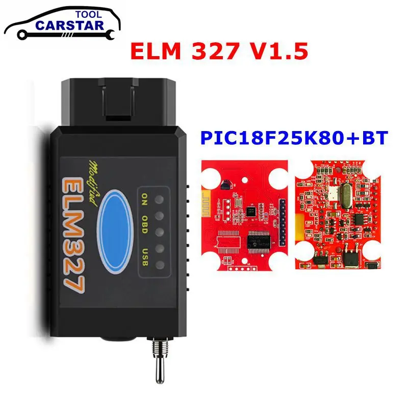 ELM327 USB PIC18F25K80 Chip with Bluetooth&WIFI for Ford HS CAN/MS CAN switch Forscan ELM 327 OBD2 Code Reader