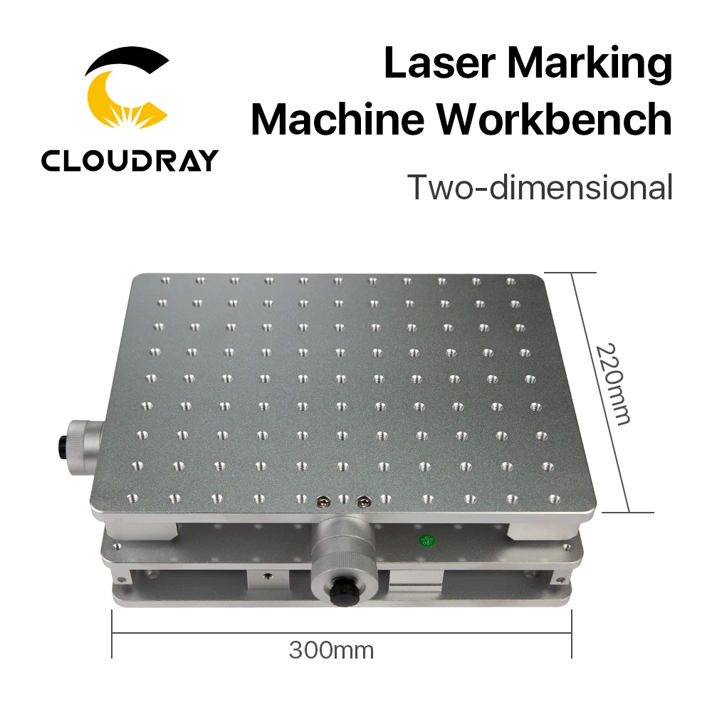 Cloudray 1064nm волоконная лазерная маркировочная машина для гравировки 2 оси передвижной стол портативный чехол для шкафа XY Таблица
