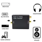 Домашний Профессиональный цифро-аналоговый аудио преобразователь Оптического волокна Toslink коаксиальный сигнал на LR аудио адаптер