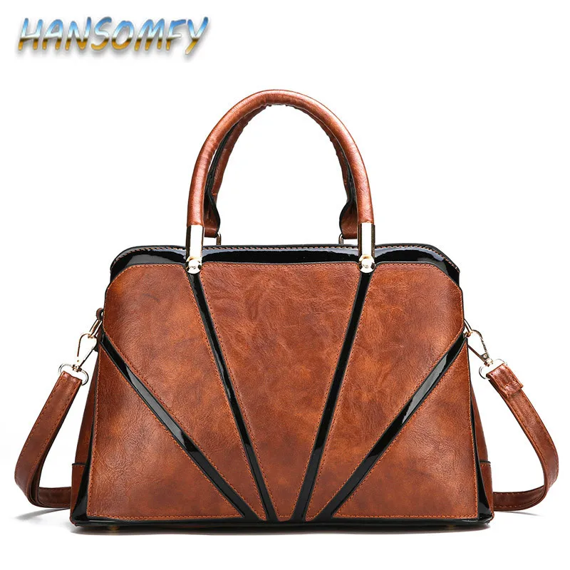 Высокое качество искусственная кожа женская большая сумка на плечо женские