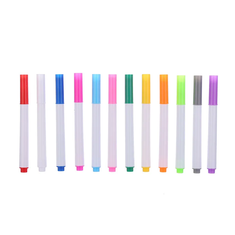 Моющийся фломастер для черной доски с жидким мелом 12 цветов водорастворимые