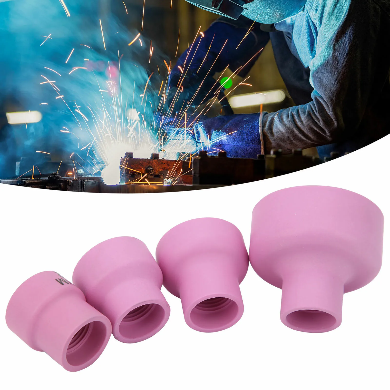 

Ceramic + Alumina Ceramic Welding Cup Kit For WP12/14/16/24 Thickness 0.1inch