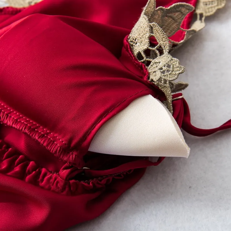 

Lace Trim Robe Set Women Satin Nighty&Robe Set Summer 2PCS Sleepwear New Sleep Set Female V-neck Kimono Gown Casual Home Wear