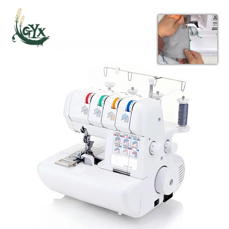 

Household fabric four-thread overlock sewing machine / electric desktop three-thread thin edge copy machine /clothing sewing