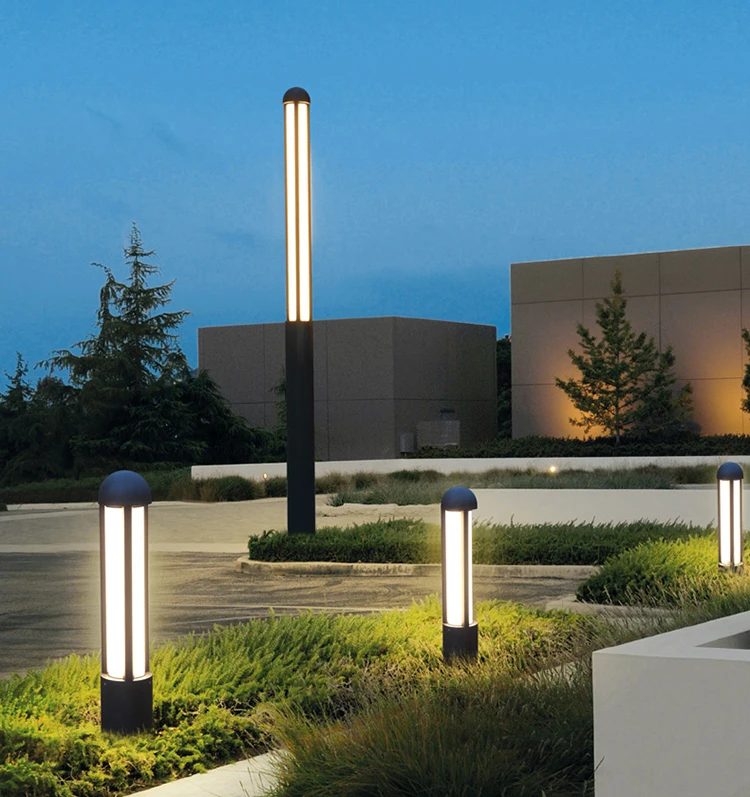 

80cm 150cm 200cm 250cm Modern Outdoor Garden Bollard Light Lamp Villa High Pole Lamp Landscape Lamp Post Park LED Waterproof