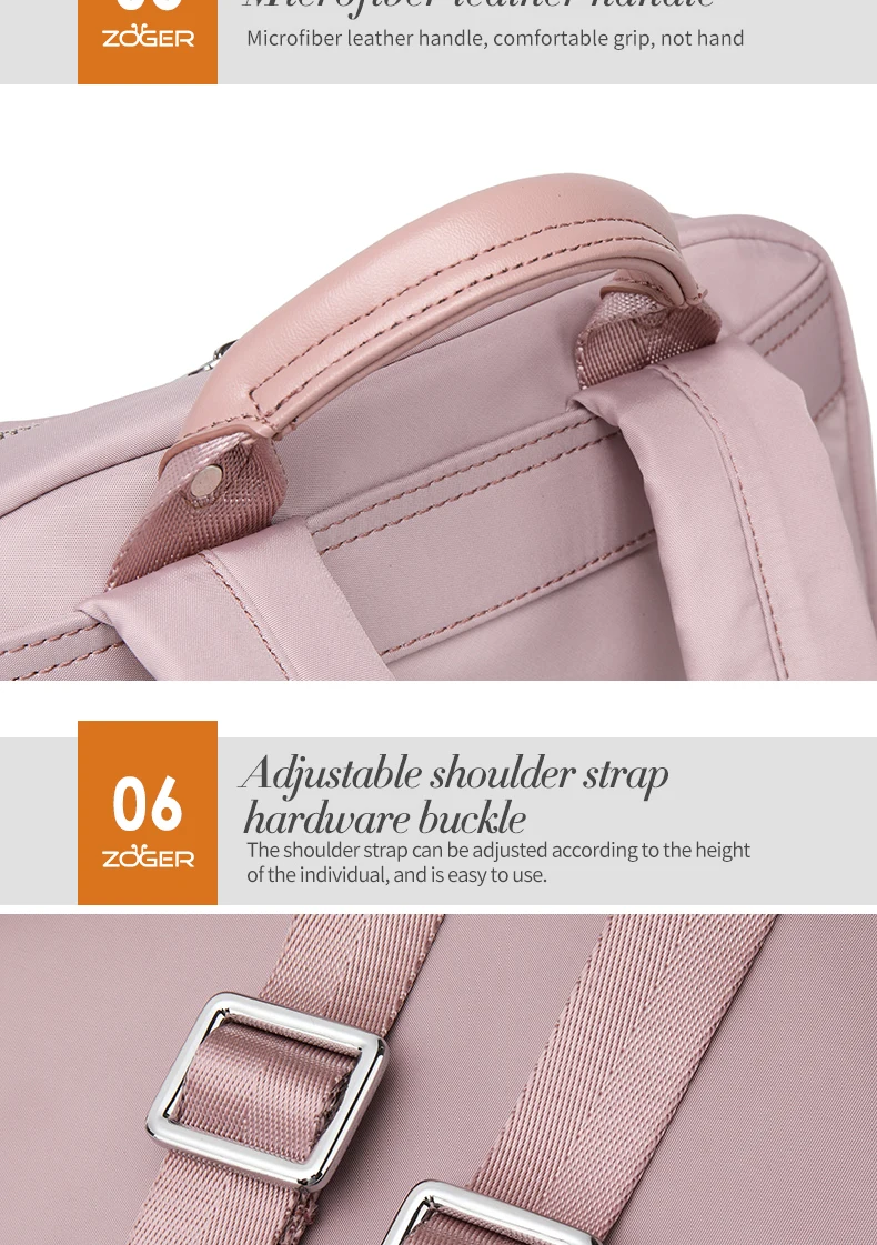 ZOGER Oxford cloth ultra light shoulder bag Korean version new college student bag female simple wild backpack
