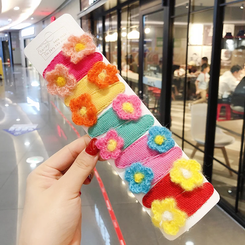 10 шт./компл. детские милые Мультяшные вязаные плюшевые водонепроницаемые