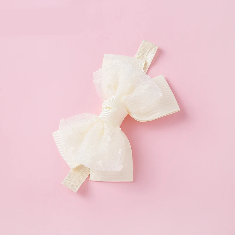 

Children Newborn Bows Headband Toddlers Elastic Mesh Bow Knot Hairband Girls Bow Hair Accessories Sweet Infant Toddlers