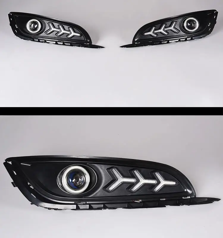 Наружные Drl дневные Neblineros Luces Para Авто Стайлинг светодиодные ходовые Автомобильные фары передние противотуманные фары 13 для Buick Regal