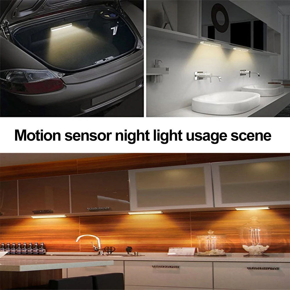 Светодиодный подсветка для кухонных шкафов и шкафов USB с датчиком движения PIR.