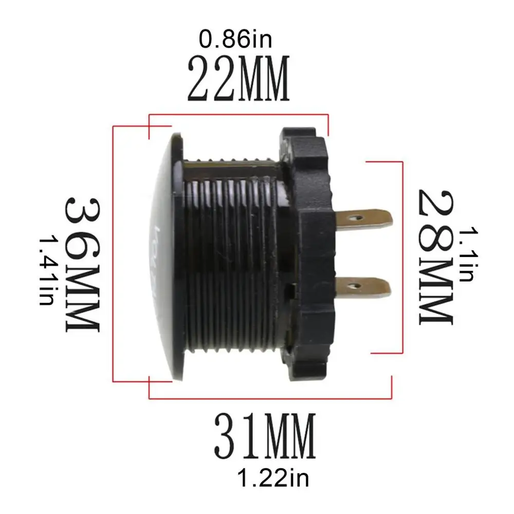 Автомобиль Мотоцикл DC 5V 48V светодиодный Панель цифровой Напряжение метр Батарея