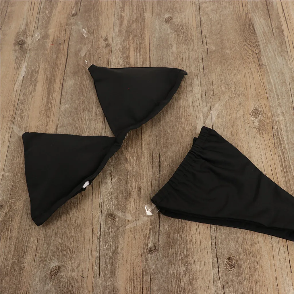 Женский прозрачный купальник-бикини с пуш-апом монокини открытой спиной пляжная