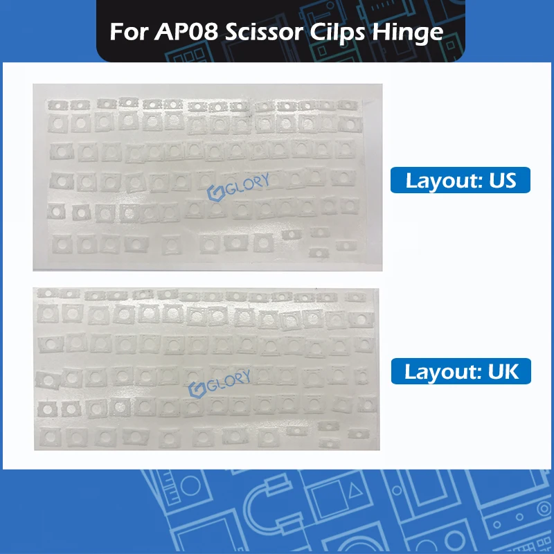 Набор петель для клавиатуры AP08 комплект белых ножничных зажимов Macbook A1370 A1465 A1369