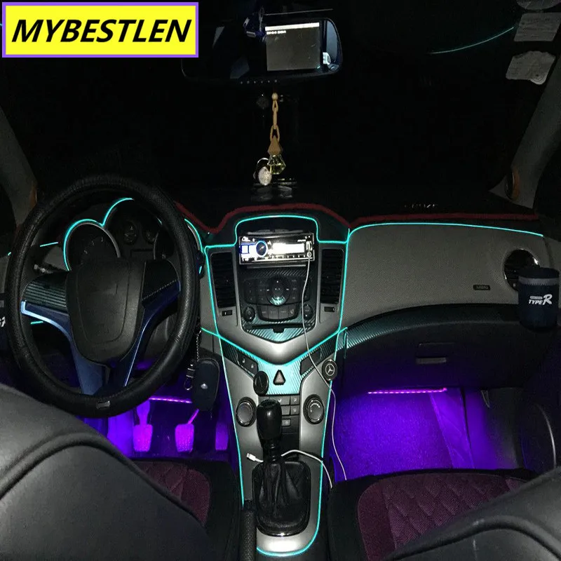 Universal 3M Flexible Neon Light LED Wire Rope Car Styling fit for toyota corolla chr avensis t25 camry prado land cruiser | Автомобили и