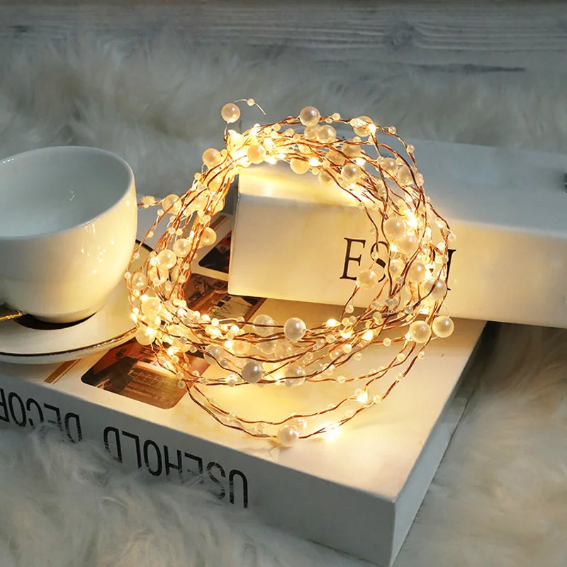 

2 Meters 20leds String Light for Wedding Party Decoration Copper Wire LED String Fairy Lights Garland For Girl Birthday Supplies