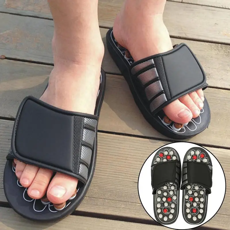 

Acupuncture Shoe Foot Massage Shoes Rotating Foot Acupuncture Foot Sandals Relaxation Slipper Massager Healthy B4P2
