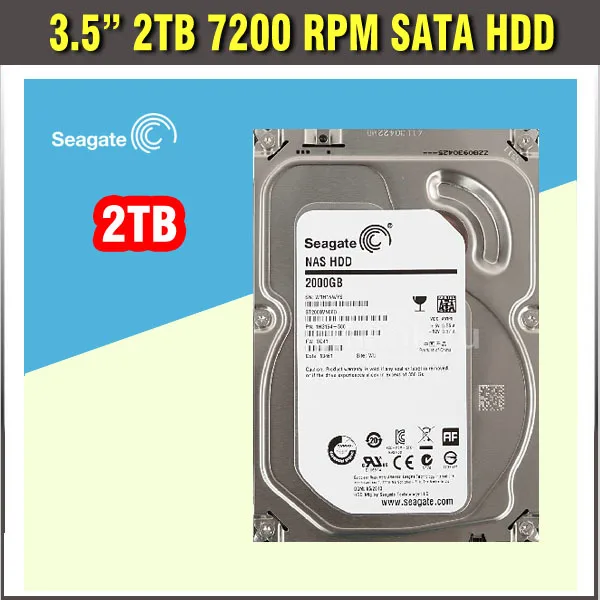 HDD 2TB SATA 3.5 (2000G) 7200RPM SATA Hard Disk Drive for CCTV DVR or Computer PC with hight quality HDD