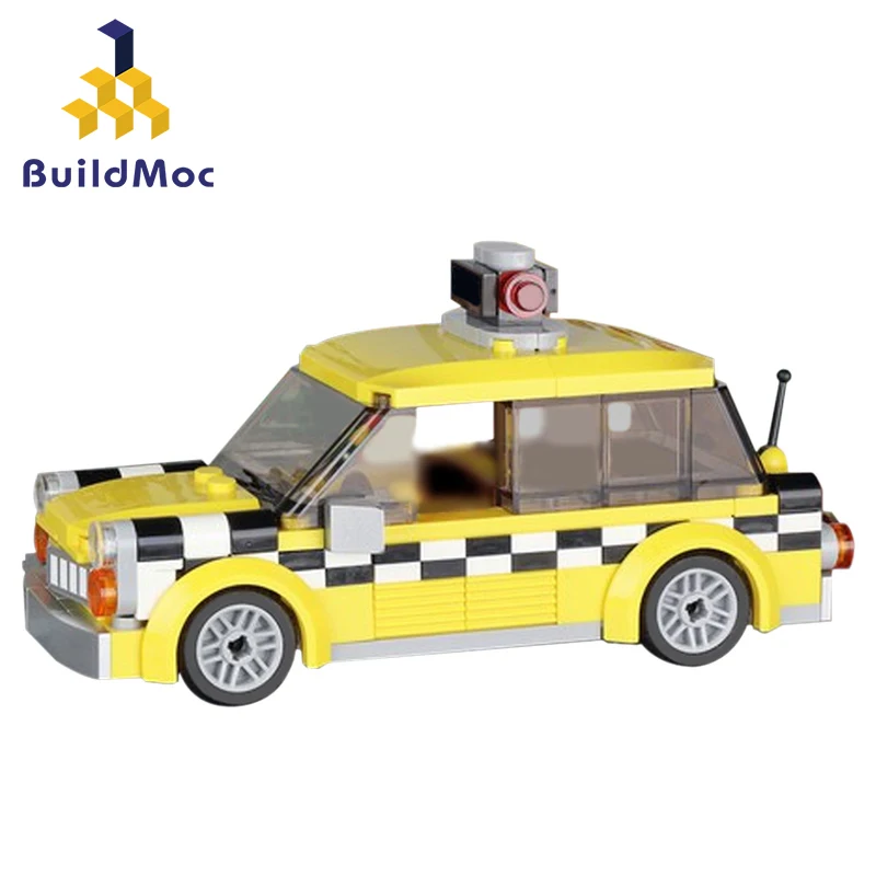 

BuildMoc технический автомобильный транспортер MOC такси строительные блоки для автомобилей технический автомобиль классические кирпичи разви...