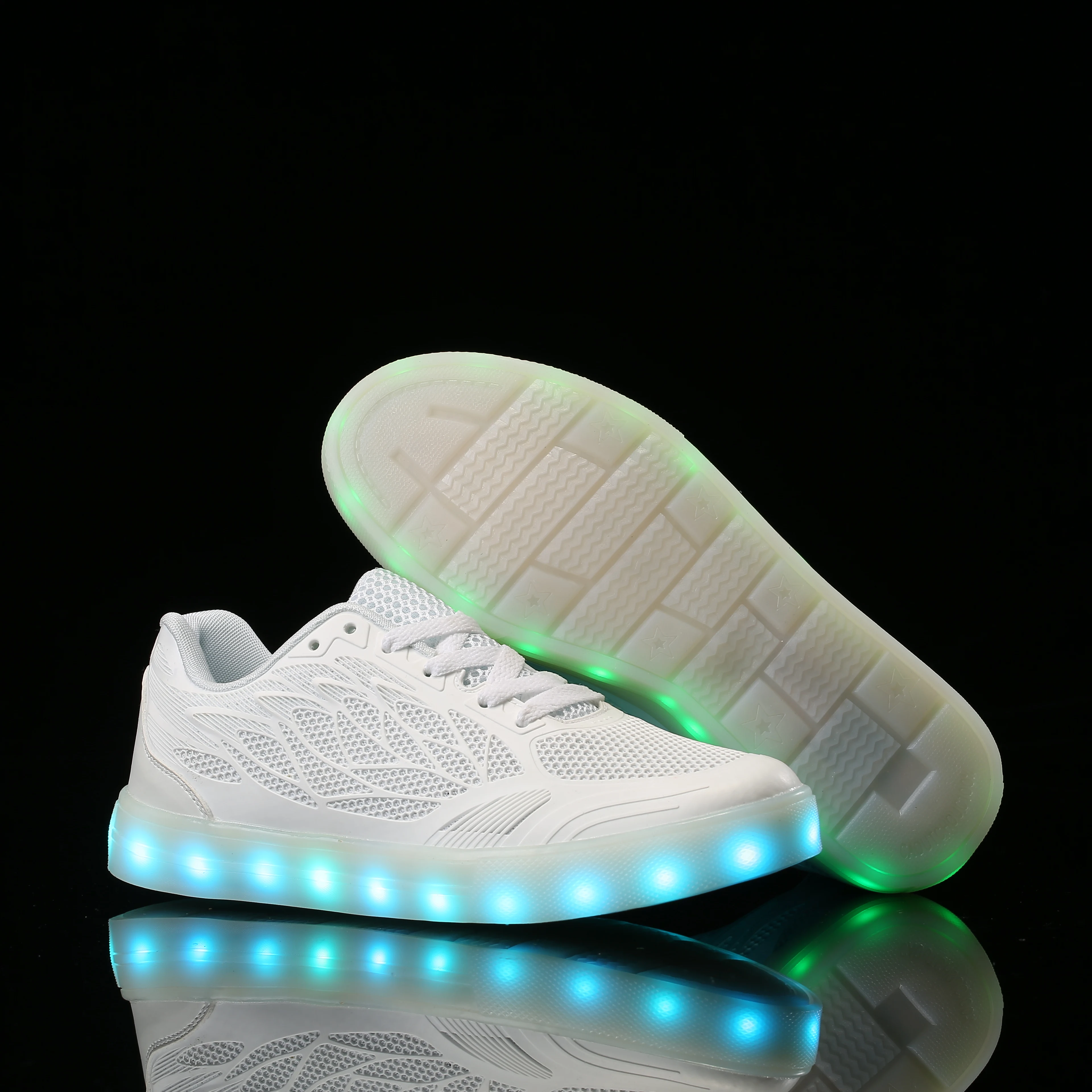 Модная светящаяся обувь с Usb светящиеся кроссовки для мальчиков светодиодная