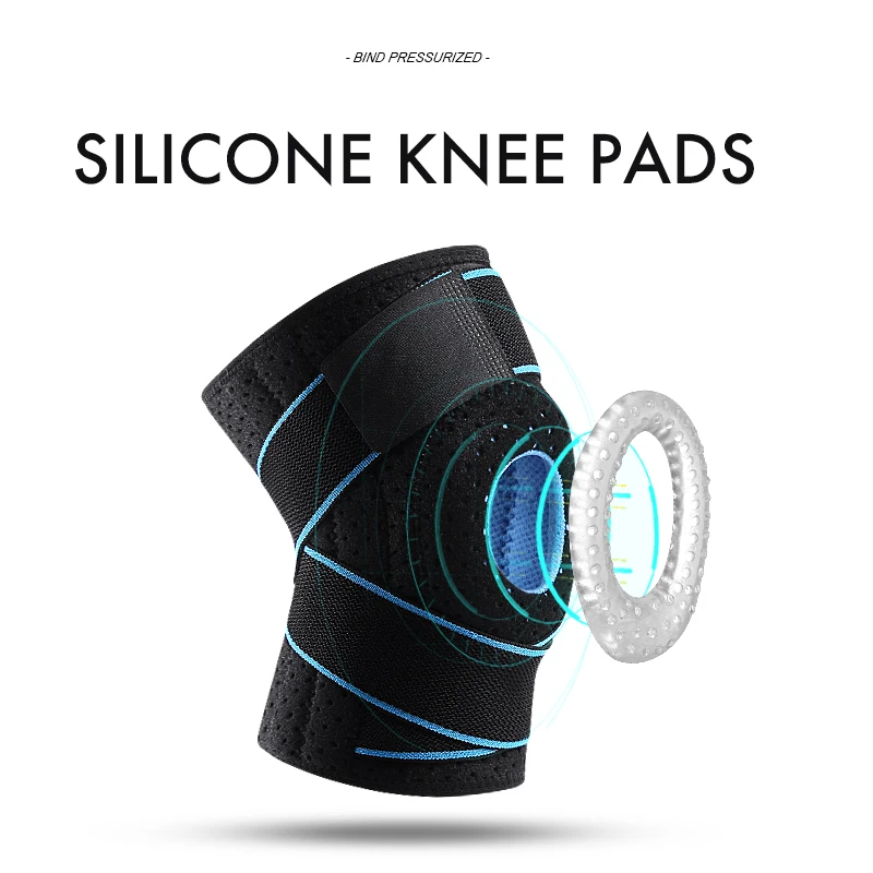 Наколенники дышащие Нескользящие протектор для колена пружинный усилитель