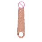 Гильза для увеличения пениса, презервативы с шипами внутри, кольцо Увеличение члена, фаллоимитатор для мужчин, секс-игрушки, многоразовые накладки на пенис