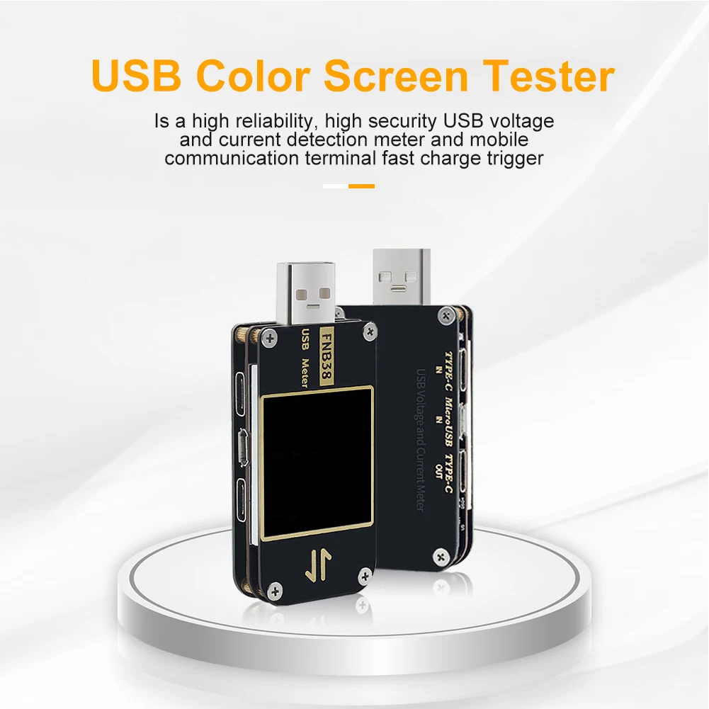 FNB38 USB ЖК-вольтметр тока QC4 PD3.0 2 0 PPS Быстрая зарядка протокол тестер
