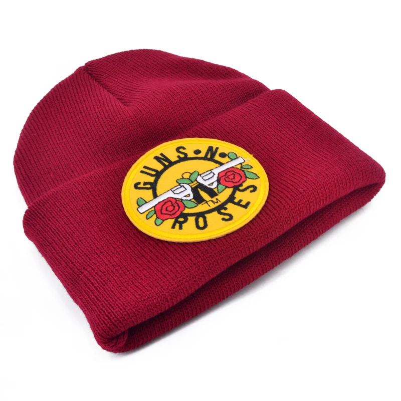 Шерстяные шапки с логотипом Guns N Roses 6 цветов вязаные мужские зимние головные