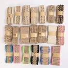 Лента из джута, мешковины плетеная лента из натуральной мешковины 2 м, материал сделай сам, для декора свадьбы, вечеринки, подарка