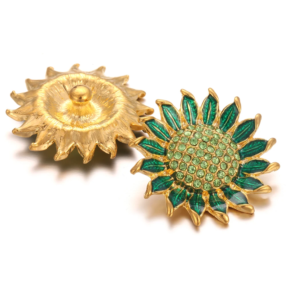 6 шт./лот новые ювелирные изделия высокое качество большой кристалл Подсолнух