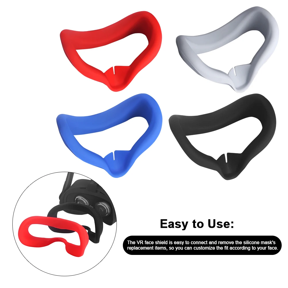 

Eye Pad Cover For Oculus Quest 2 VR Glasses Silicone Anti-sweat Anti-leakage Light Blocking Eye Cover Pad For Oculus Quest 2