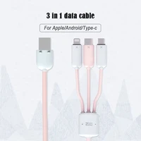 3 in 1 data cable charging cable long line fast charging for iphone type c android widely compatible with winder tpe data cable