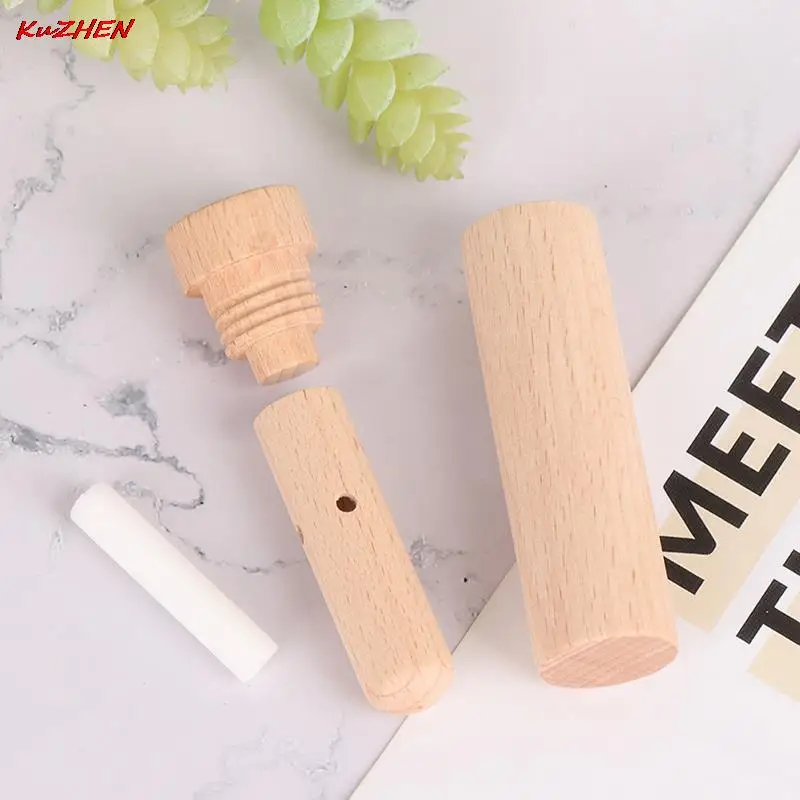 

1pc Essential Oil Aroma Wood Diffuser Inhaler With Wicks Nebulizer Packing Oils Aromatherapy Nasal Inhaler