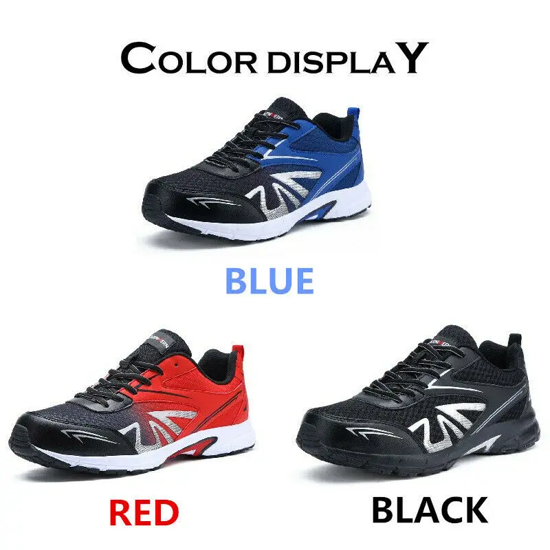 

LARNMERN Men's Steel Toe Work Safety Shoes Lightweight Breathable Boots Anti-smashing Non-slip Construction Protective Footwear