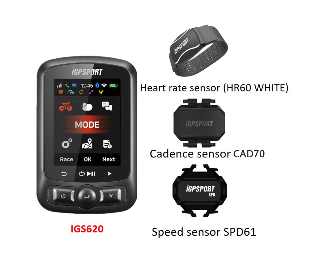 Велосипедный компьютер с цветным экраном GPS iGS618 / 620 i GPS-трекер портом