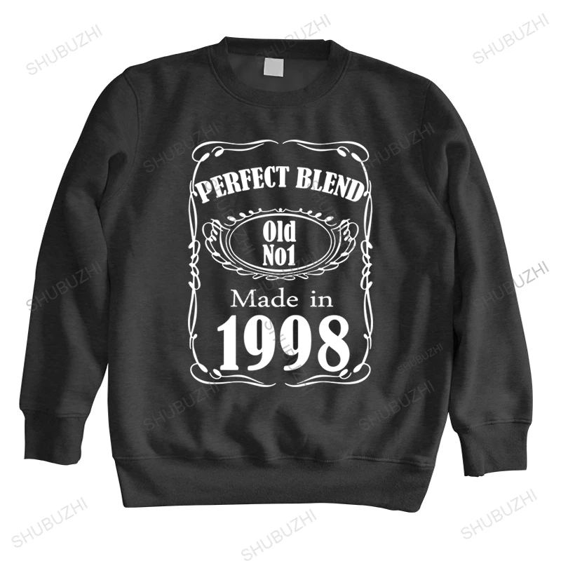 

Классические ретро толстовки с надписью PERFECT BLEND OLD NO1 MADI IN 1998, Idea на День отца, фото для папы, брата, одежда на день рождения