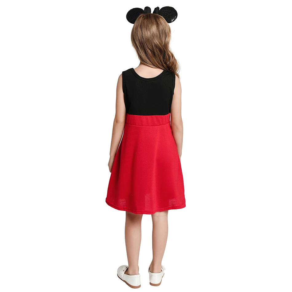 Детское летнее платье Эльзы Повседневное одежда для маленьких девочек Белль