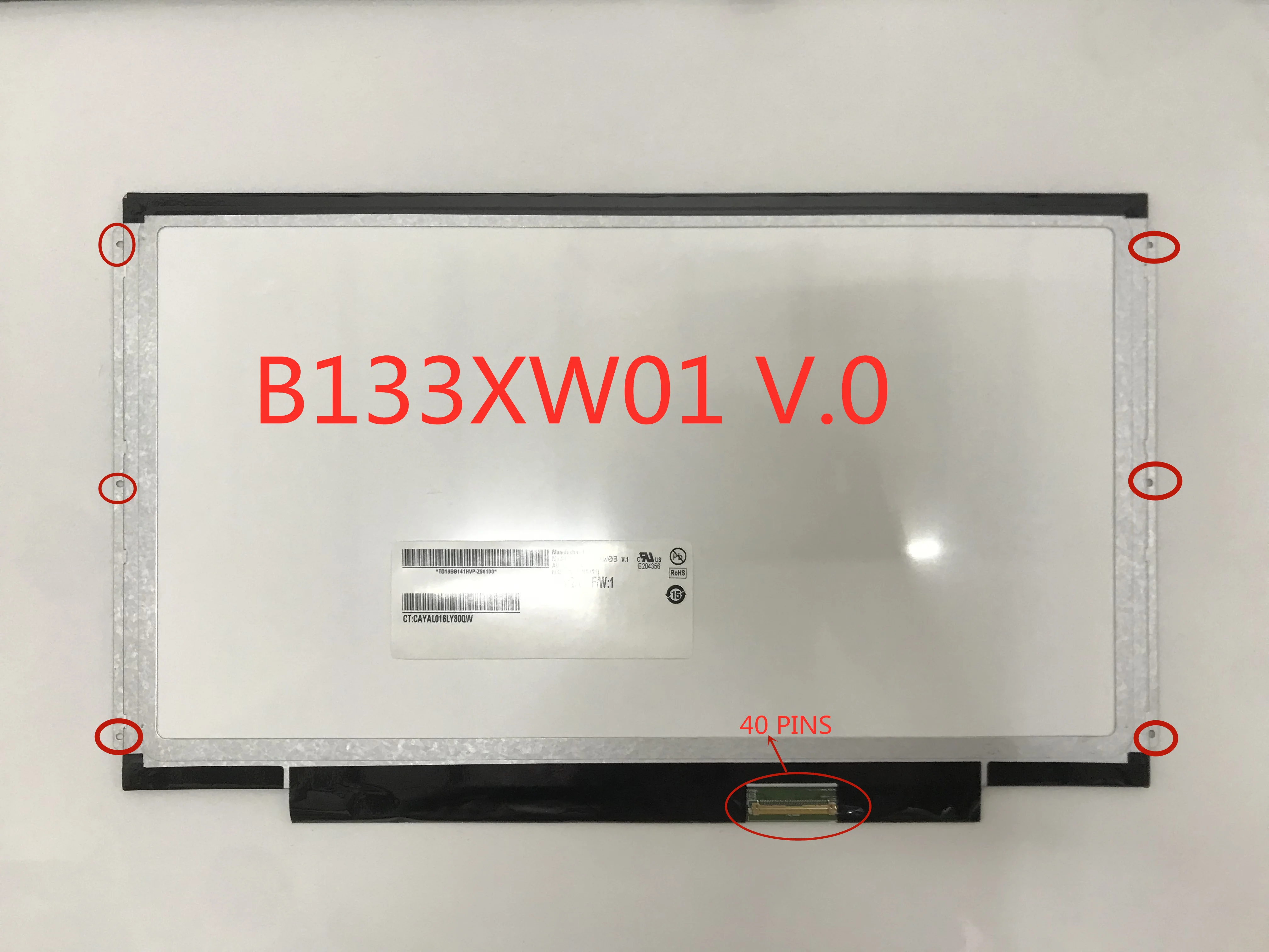 Бесплатная доставка светодиодный экран 13 3 дюйма B133XW01 V.0 B133XW03 V.1 V.4 LTN133AT16 LTN133AT27