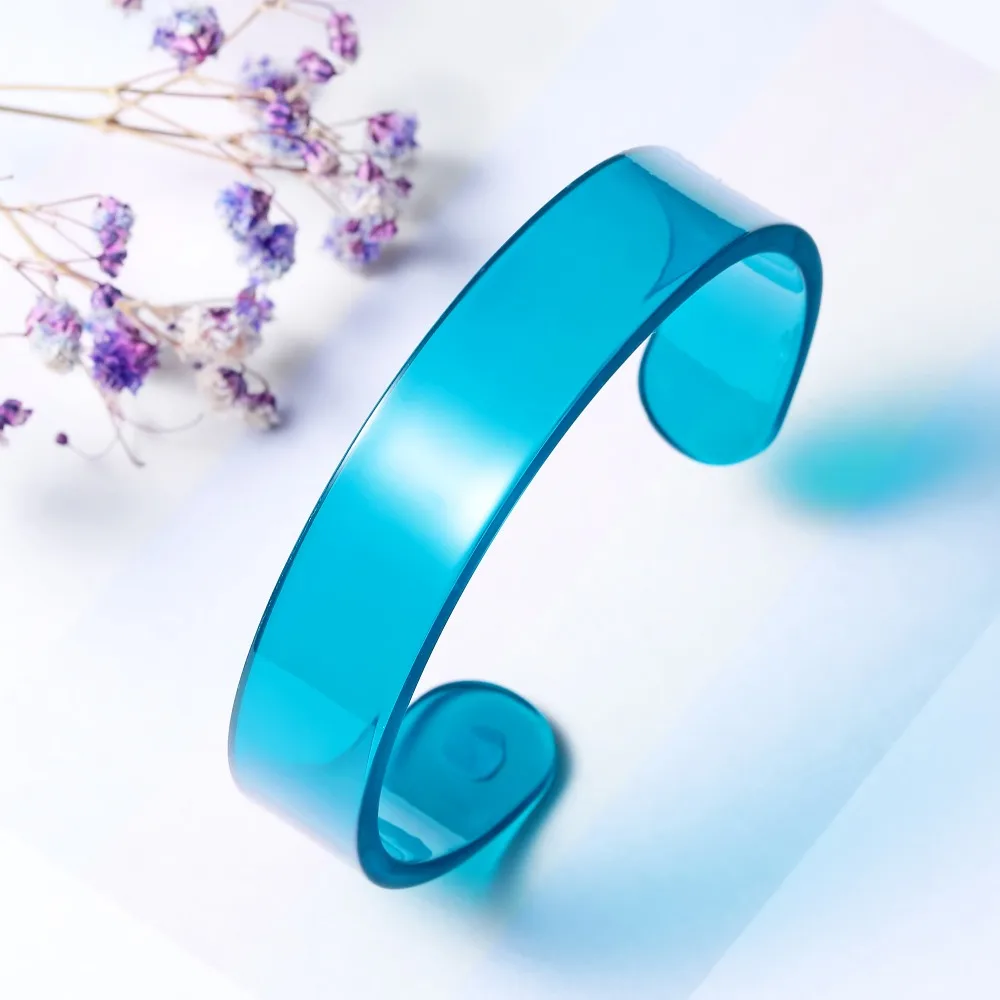 Эксклюзивный дизайн богемный акриловый браслет 2021 модные полупрозрачные