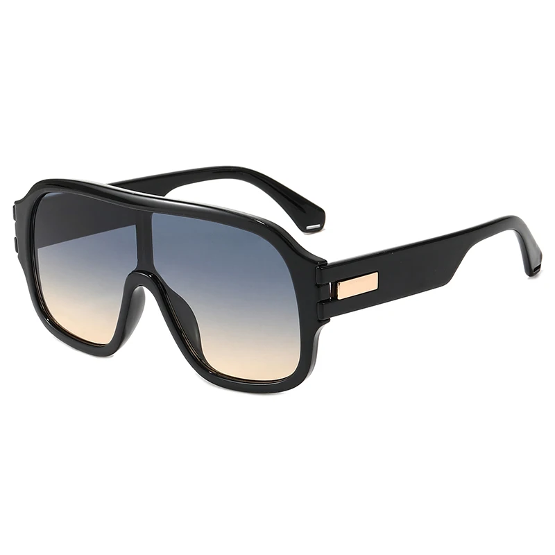 

Pilot Goggles Vintage Cycling Sunglasses Men Outdoor Big Suqare Oculos De Sol Masculino Retro Glasses Sport Metal Hinge Leg Lens