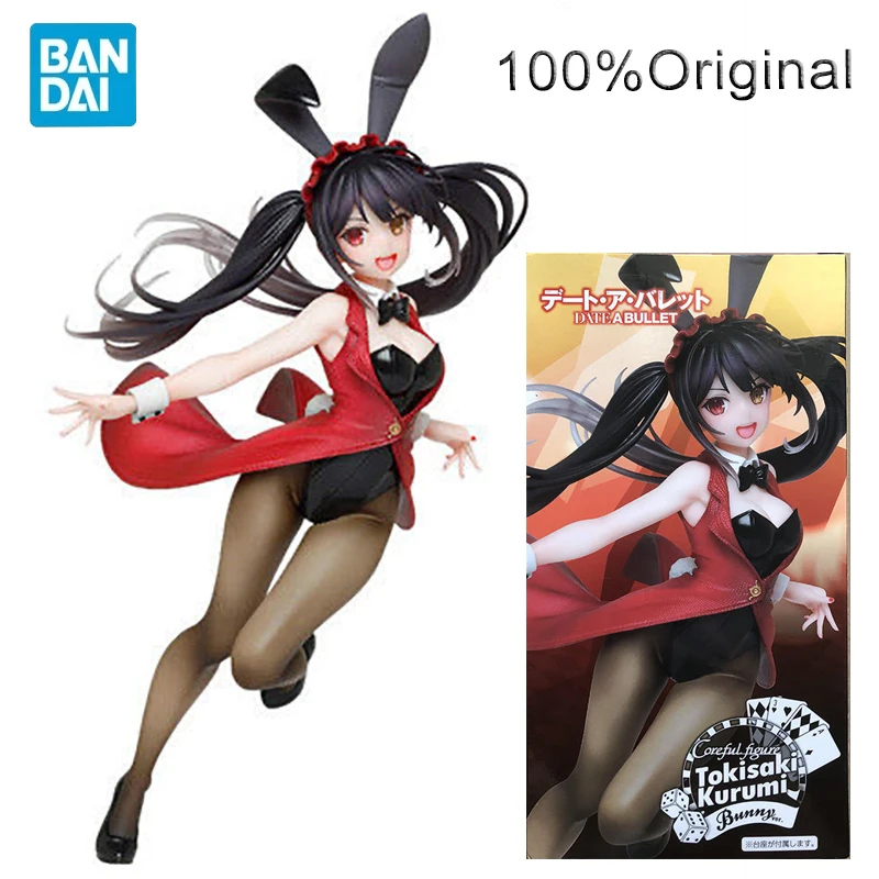 Оригинальная Фигурка Taito Anime Prize Figure Date A Live Tokisaki Kurumi Bunny Kawaii Sexy Girl Ver. Модель Кукла Игрушки Собираемые.