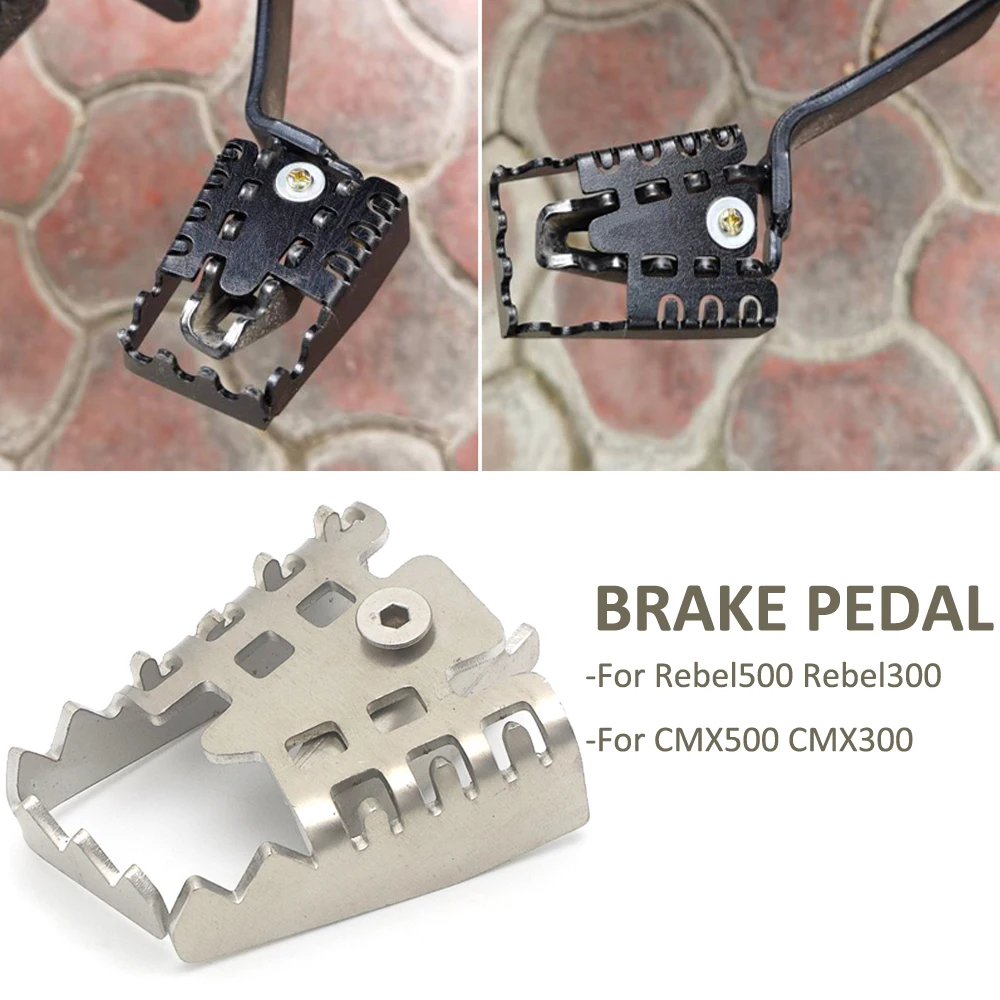 

Мотоциклетные аксессуары, противоскользящая педаль тормоза для Honda мятежная 500 мятежная 300 смx500 CMX300 мятежная 500 300 CMX 500 300