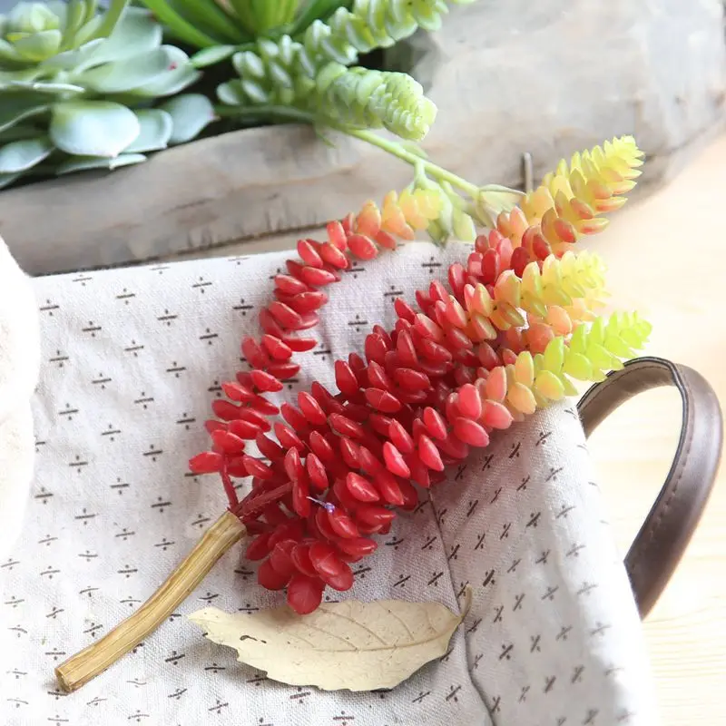 Искусственные растения с 6 головками яркие для сада бонсай рабочего стола