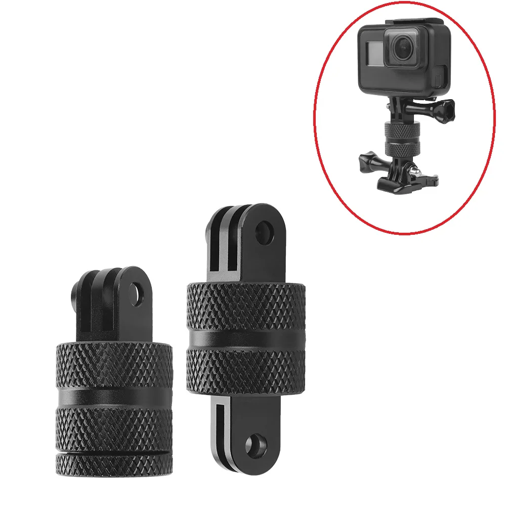 Вращающийся на 360 градусов Алюминиевый адаптер для штатива GOPRO Hero 3 + 4 5 6 7 8 9