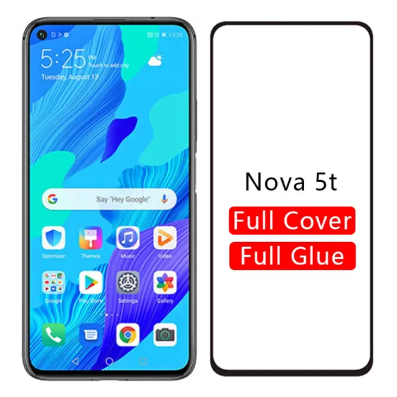 

9D защитное закаленное стекло для Huawei Nova 5 5i Pro 5T полное покрытие защита экрана телефона на Huawei Nova7 6 SE стекло