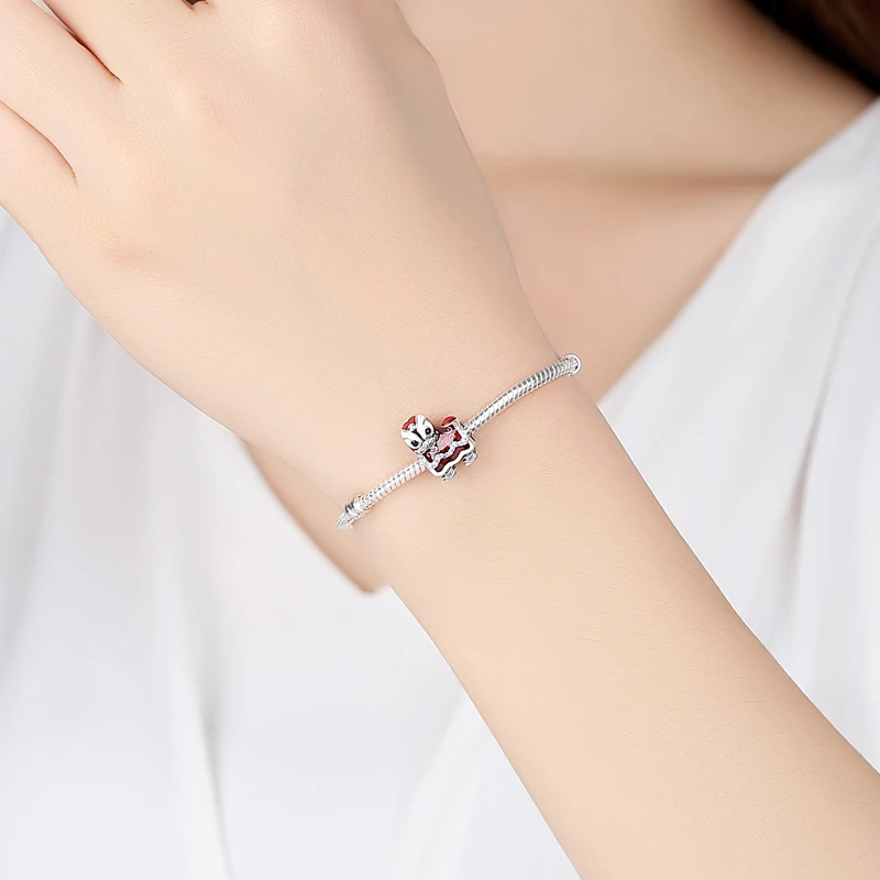 Бусины-подвески женские из серебра 925 пробы в виде феникса | Украшения и