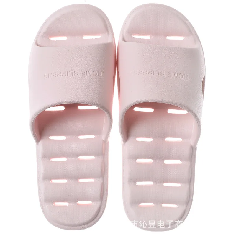 

2020 new home indoor non-slip soft bottom leaking bath female home slippers bathroom home sandals