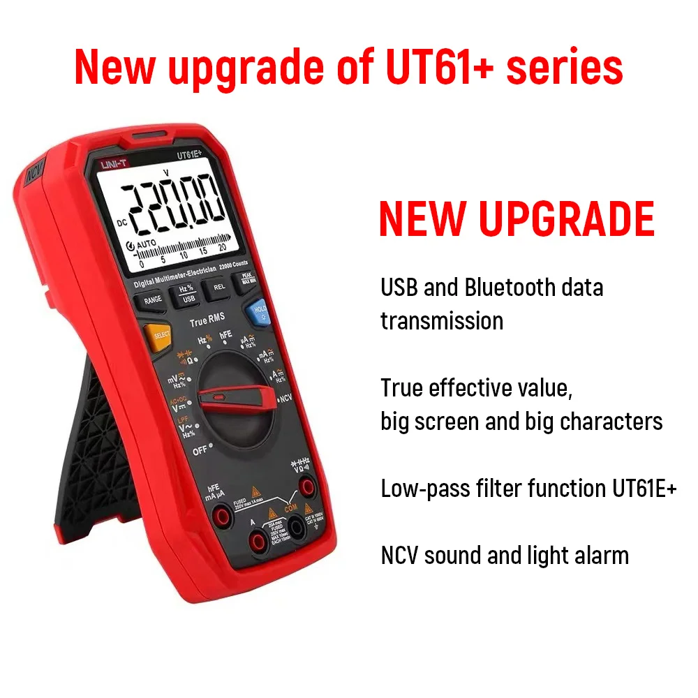 Цифровой мультиметр UNI T UT61B + UT61E UT61D профессиональный автоматический диапазон True