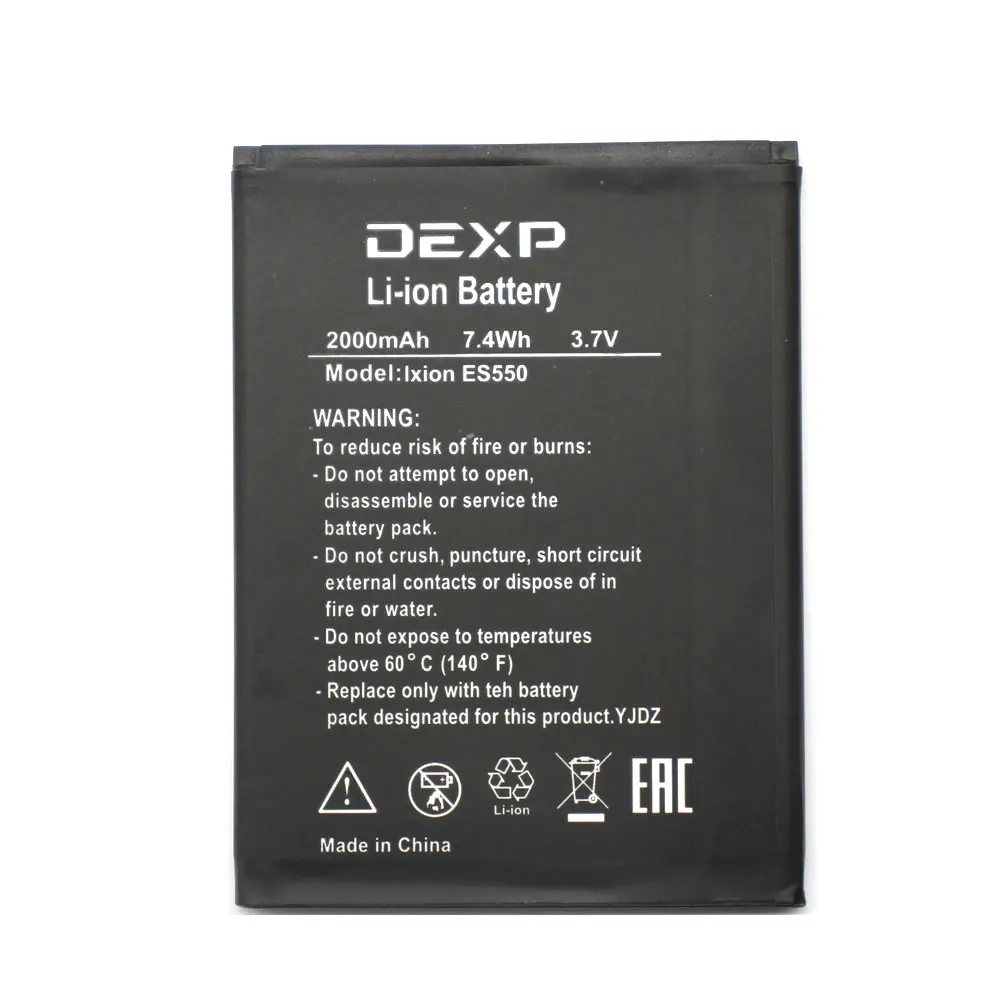 1 шт. новый 100% высококачественный аккумулятор Ixion ES550 для DEXP мобильный